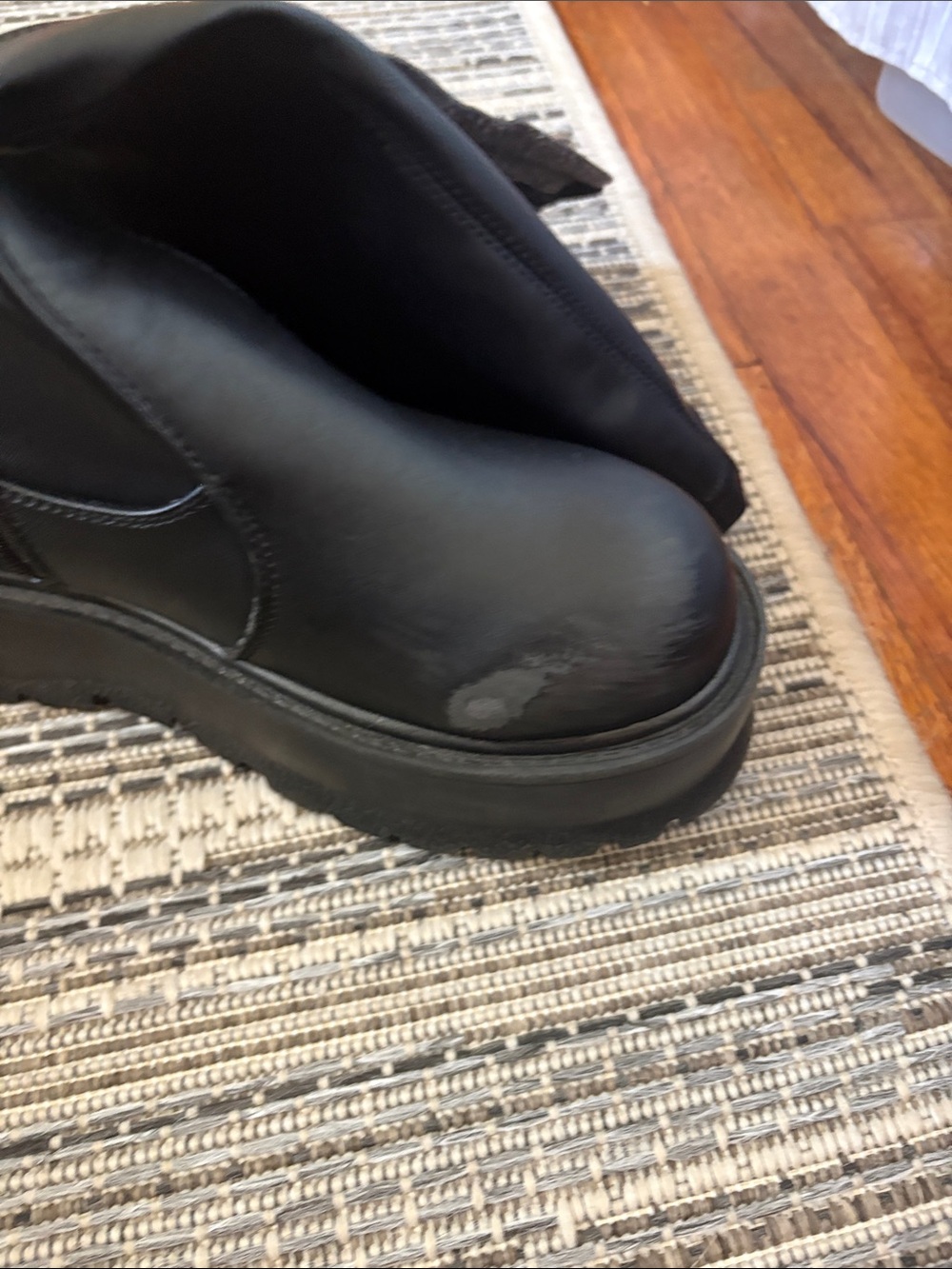 Demonia Black Combat/Moto Boots - Picture 3 of 5